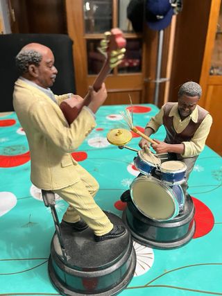 Figuras músicos jazz vintage