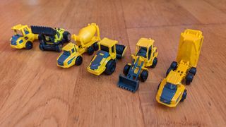 6 Mini-excavadoras/tractores de Juguete NUEVO