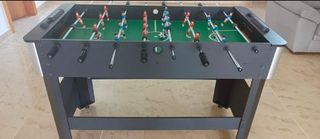 Futbolín de mesa.