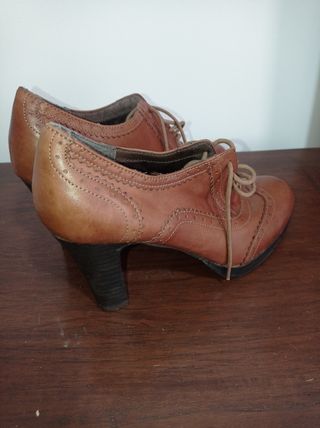 Zapatos Marrón Piel Talla 38