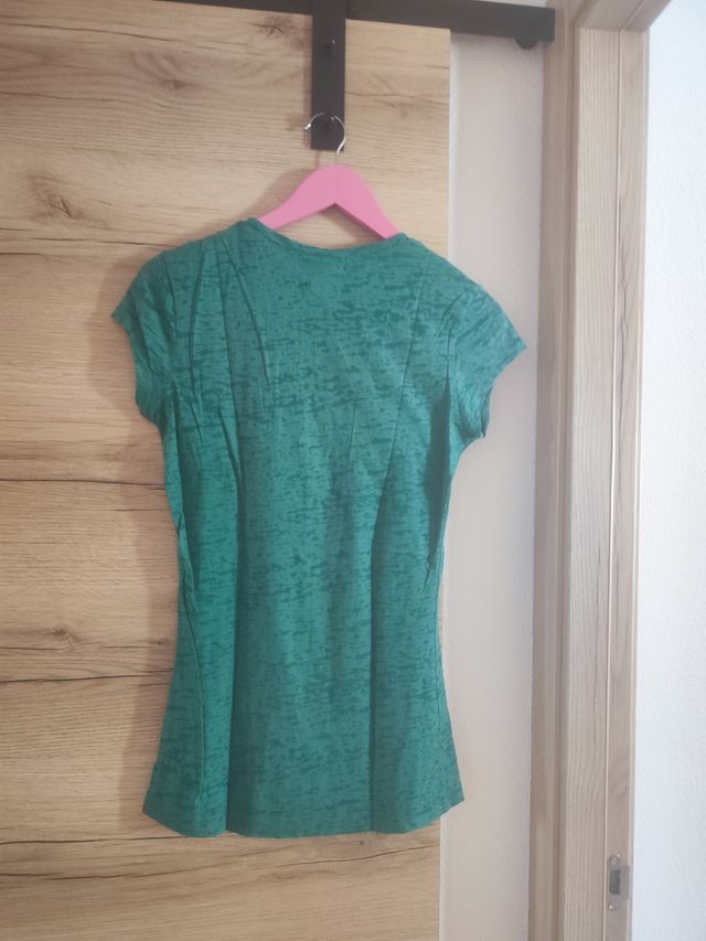 Camiseta Baby Phat verde azulado