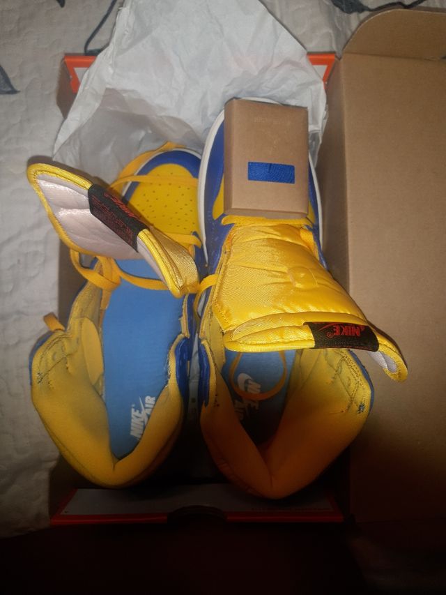 Air Jordan 1 Retro High OG Azul-Amarillo