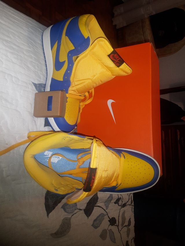 Air Jordan 1 Retro High OG Azul-Amarillo