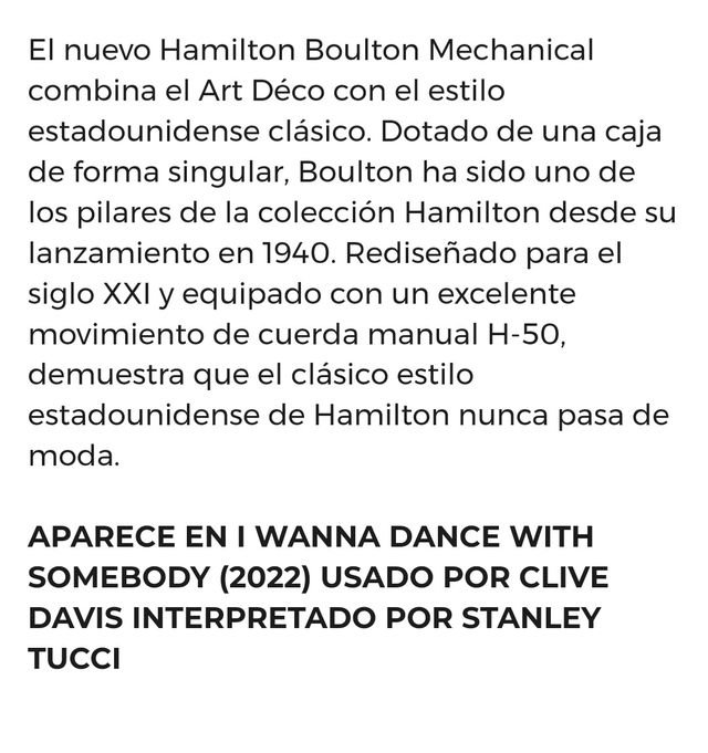 Reloj Hamilton Boulton - Mecánico