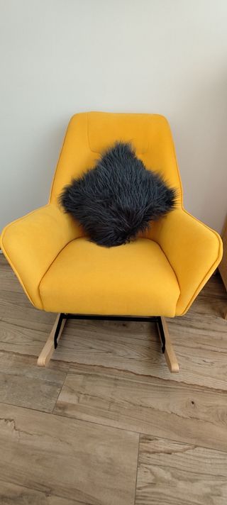 Sillón mecedora/lactancia amarillo mostaza