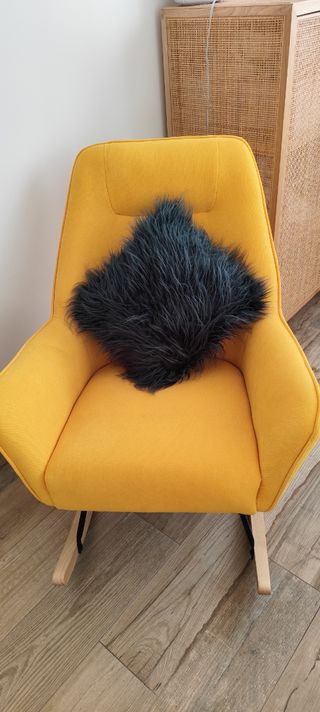 Sillón mecedora/lactancia amarillo mostaza