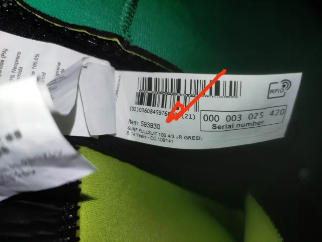 Neopreno niño 14 años - impecable