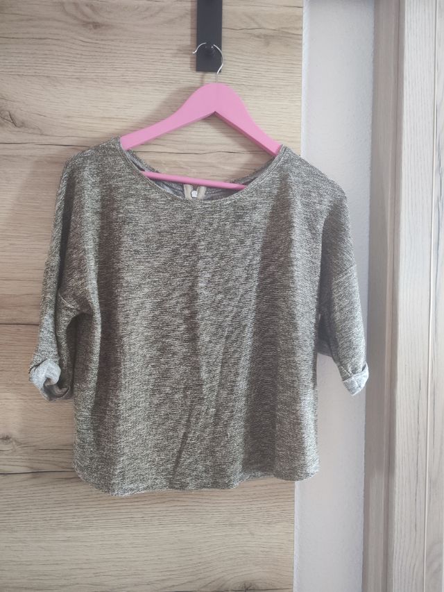 Jersey manga francesa - Gris verdoso