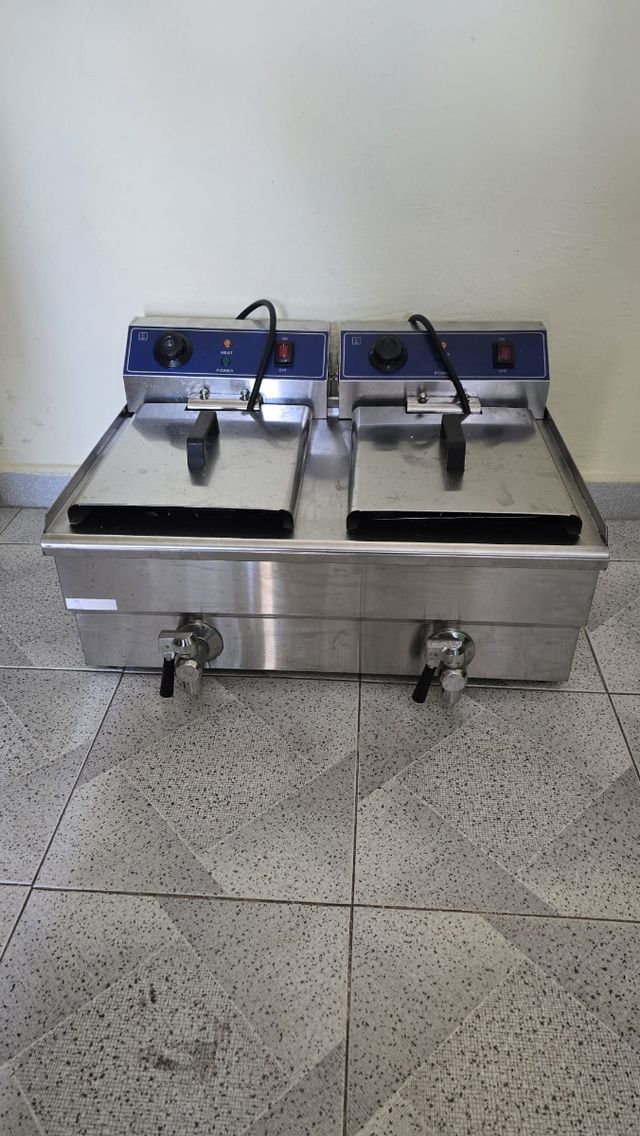 Freidora doble 2x10L c/grifo