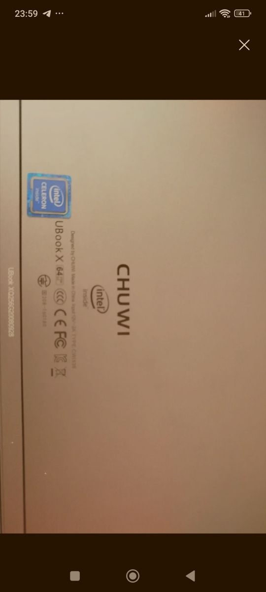 Chuwi ubook 12-gris+Windows 11 teclado+cargador