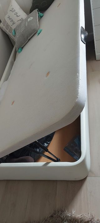 Canapé 90cm blanco polipiel
