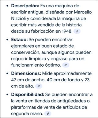 Máquina escribir Olivetti antigua