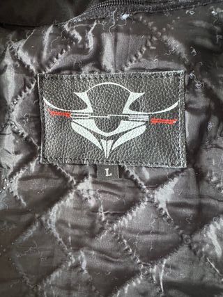 Traje moto piel bicolor L-M