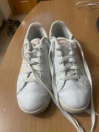 Zapatillas Adidas mujer rosa-blanco, talla 38