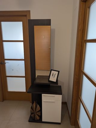 Mueble recibidor espejo