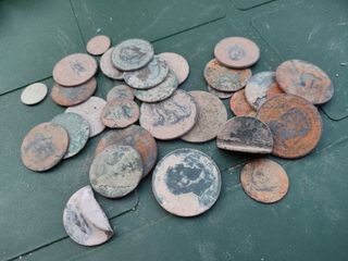 Monedas Alfonso XIII: Lote para limpiar