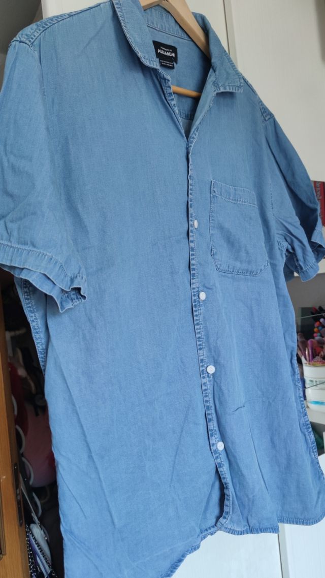 Camisa vaquera hombre Pull & Bear Talla L ó 44