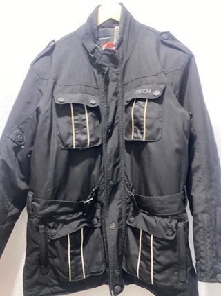 Chaqueta moto negra