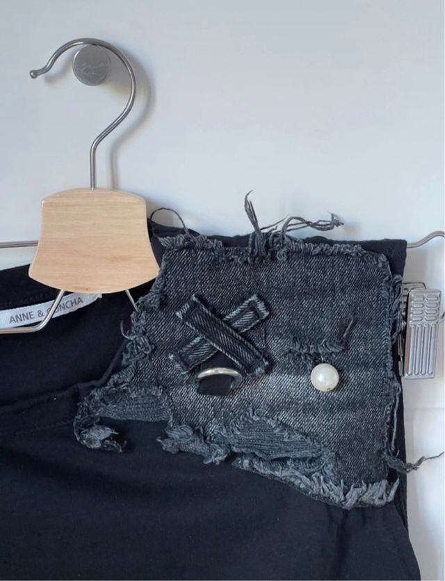 Top negro Anne & Concha - Tirantes