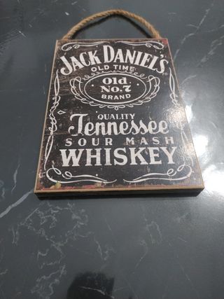 Quadro Jack Daniel's in legno