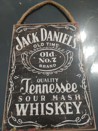Quadro Jack Daniel's in legno