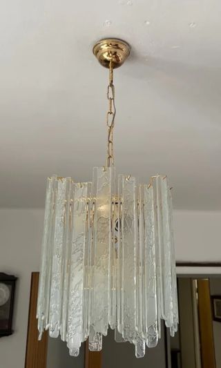 Lámpara colgante vintage cristal