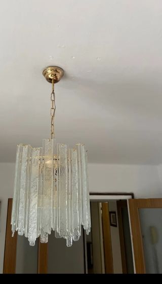 Lámpara colgante vintage cristal