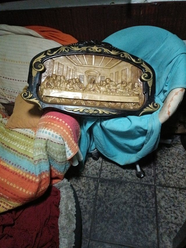 Retablo Última Cena - Madera antiguo