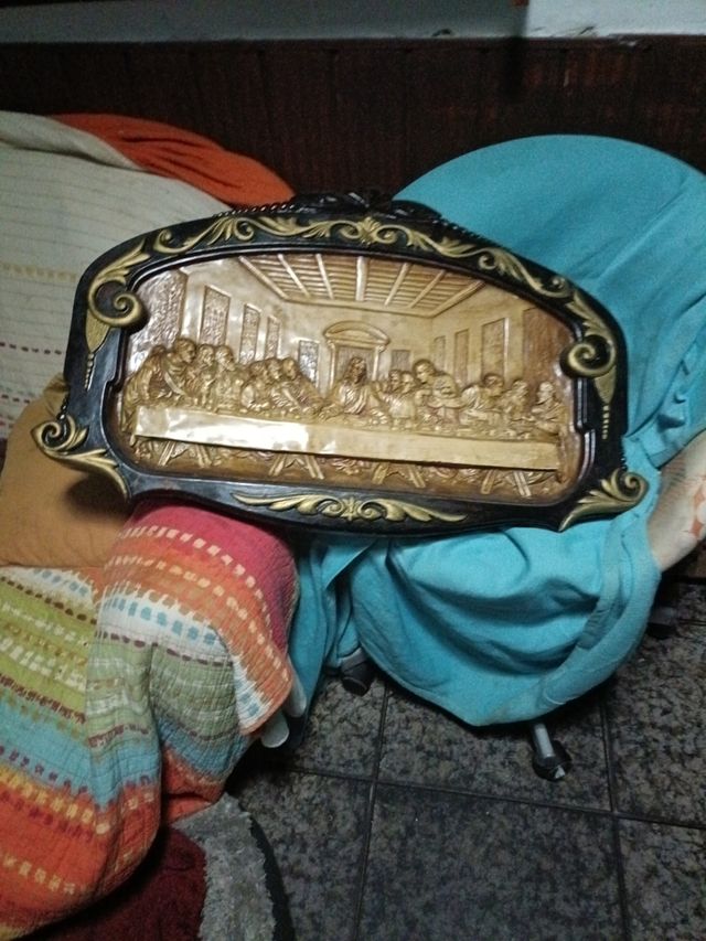 Retablo Última Cena - Madera antiguo