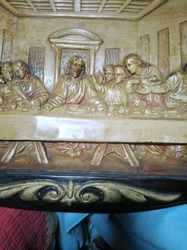 Retablo Última Cena - Madera antiguo
