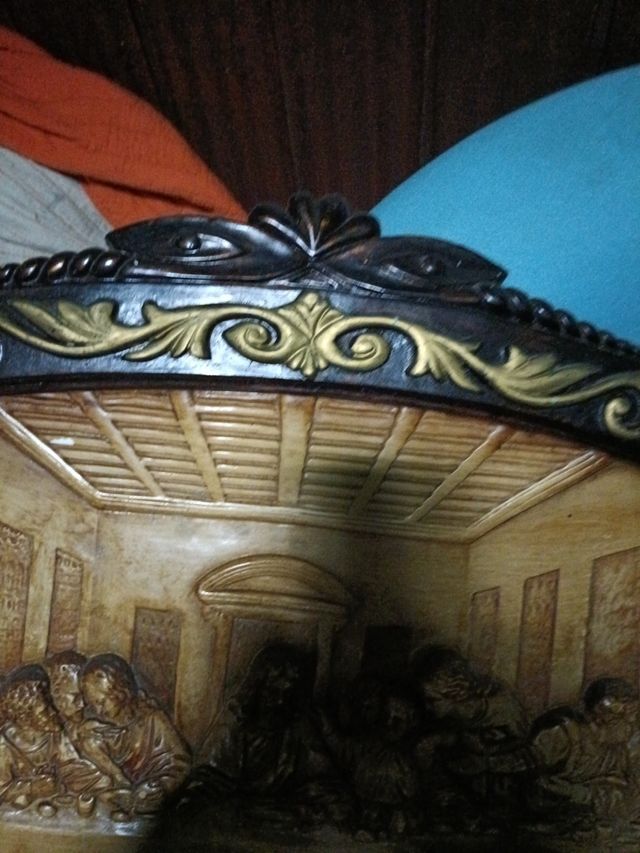 Retablo Última Cena - Madera antiguo