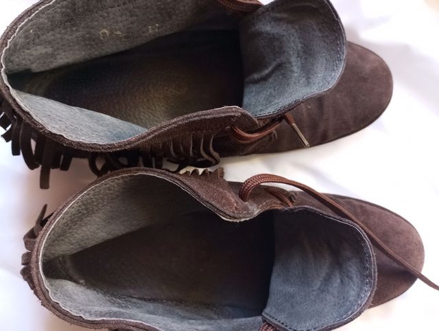 Botines Piel Marrón & Negros - Nº37