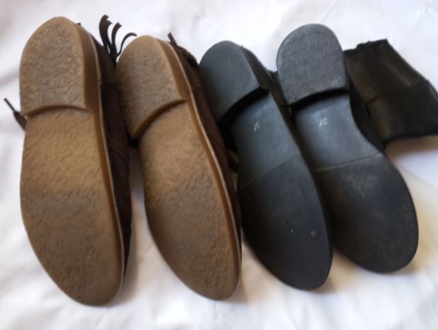 Botines Piel Marrón & Negros - Nº37