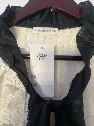 Chaqueta fiesta blanca y negra - S/M