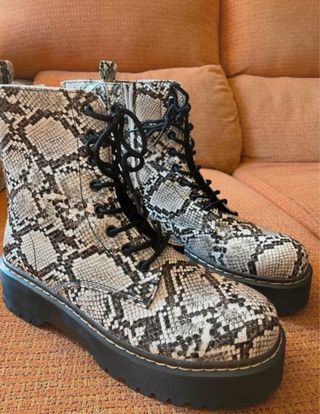 Botas plataforma serpiente