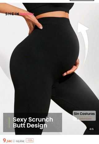 Mallas premamá SHEIN negras talla L