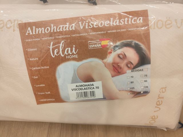 2 Almohadas Viscoelásticas Telai 70cm