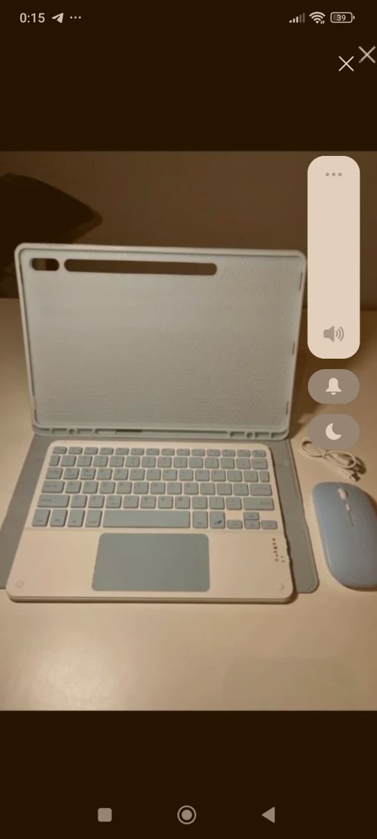 Funda teclado iPad Azul+Ratón+teclado bluetooth