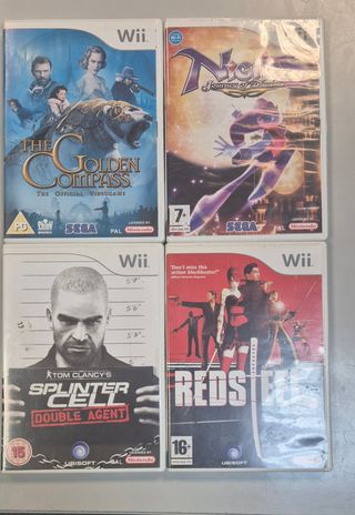 4 Juegos Wii - NiGHTS, Red Steel, etc.