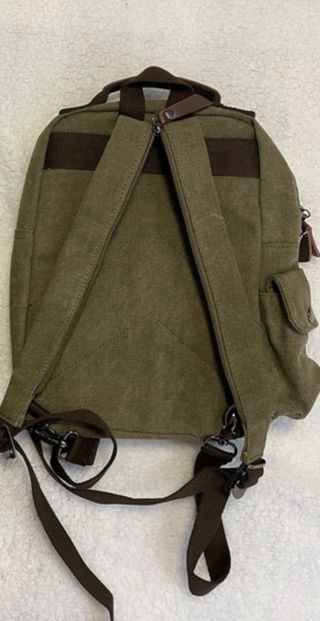 Mochila Vintage color kaki. Hombre o mujer
