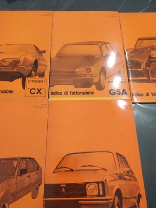 Cataloghi Citroen CX, GS, Visa
