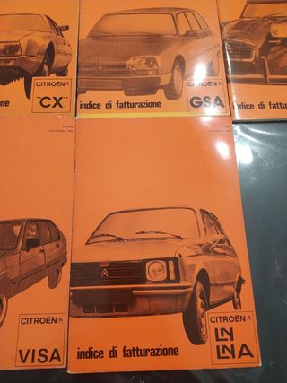 Cataloghi Citroen CX, GS, Visa