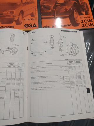 Cataloghi Citroen CX, GS, Visa