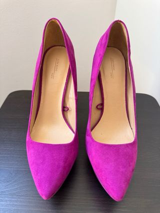 Tacones Zara Morados/fucsia 39