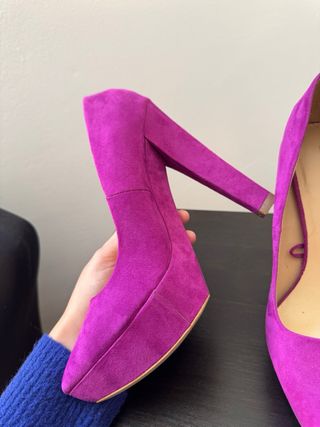Tacones Zara Morados/fucsia 39
