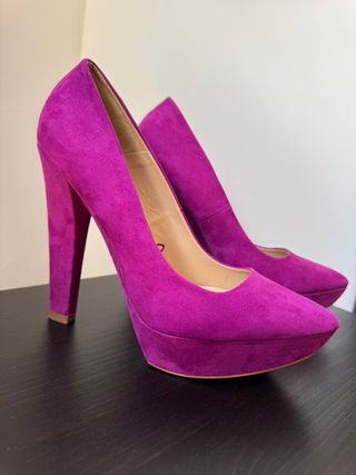 Tacones Zara Morados/fucsia 39