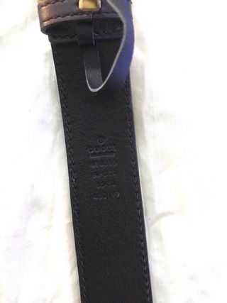 Cinturón Gucci GG Buckle - Negro/Dorado