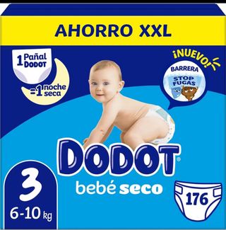 Dodot Bebé Seco Talla 3 (6-10kg) - 176uds