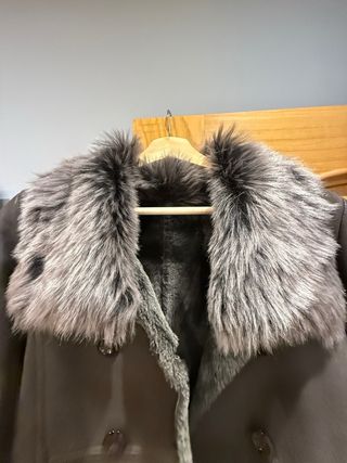 Chaquetón piel marrón - Talla M