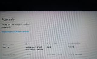  Ordenador PC Gaming Ryzen 7 +RTX 2060 + 16GB RAM 